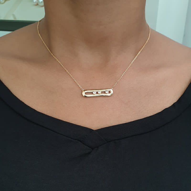 Gold Stone Necklace