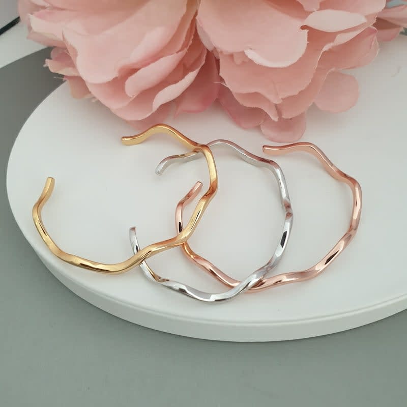 3Tone Wave Bangle