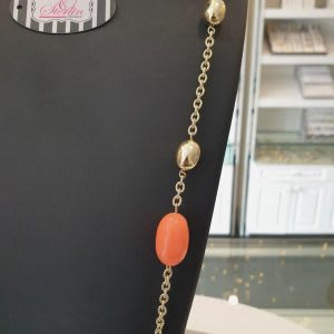 Coral Gold Necklace