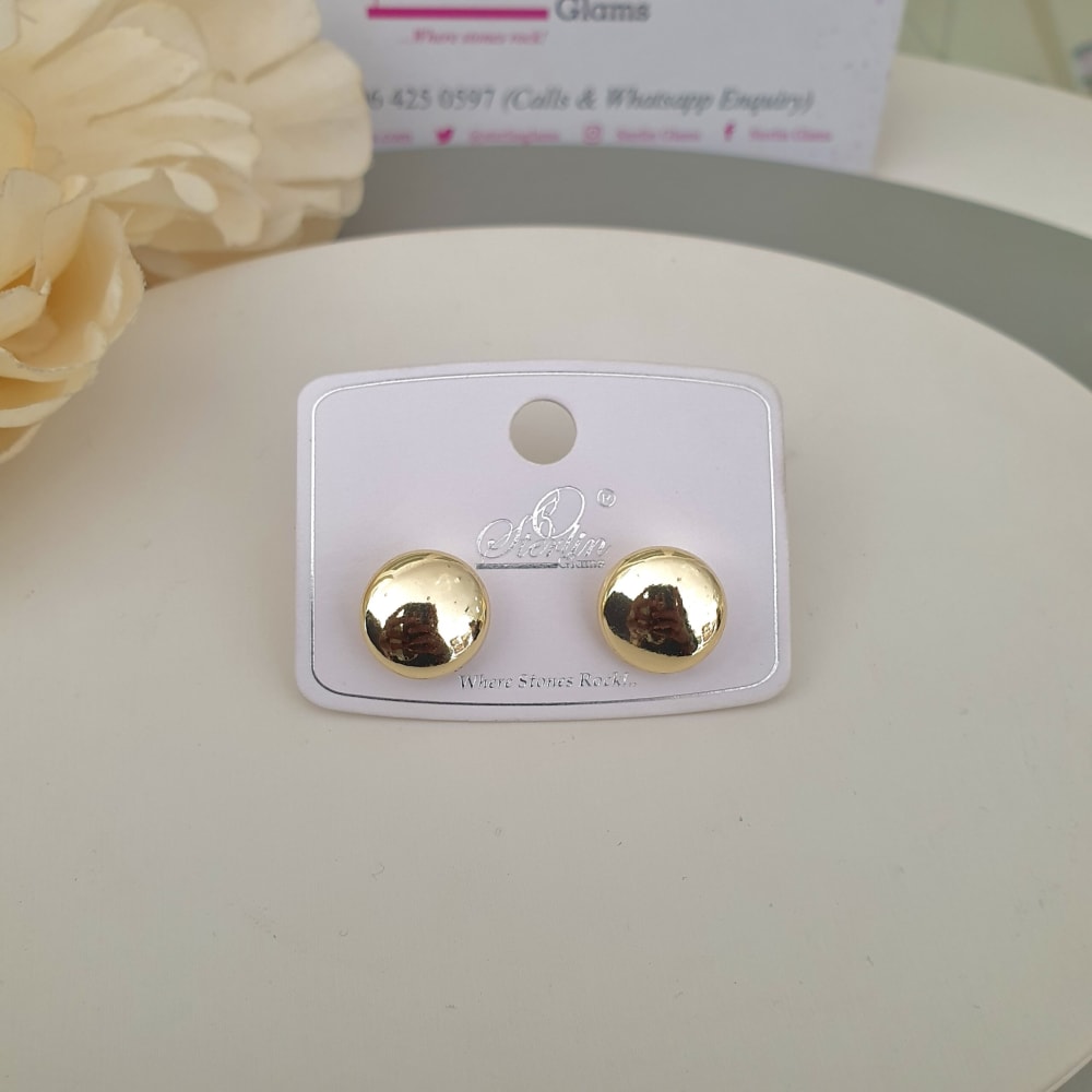 Gold Dome Earrings