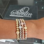 Elasticated Mini Ball Bracelet view 2