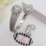 Prong Tip Bangle and Ring Set view 4