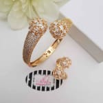 Prong Tip Bangle and Ring Set view 6