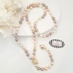 Y Drop Pearl Necklace view 2