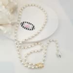 Y Drop Pearl Necklace view 4