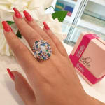 Gold Prong Ring view 5