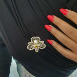 Bee Pearl Brooch view 1