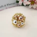 3Tone Textured Ring view 3