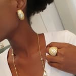 Net Earring and Ring Set view 1