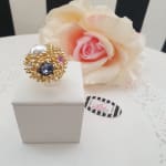 Triple Stone Reef Ring view 1