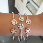 Stone Petal Bangle view 5