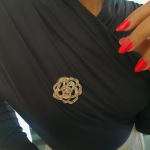 Stone Flower Brooch view 4