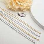 Stone Layered Anklets view 2