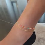Layered Double Anklets view 2