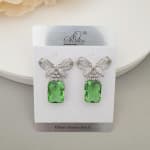 Stone Bow Earrings view 6