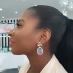 Obsidian Bow Earring view 4