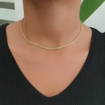 Slim Gold Necklace view 1