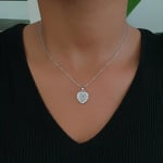 Silver Heart Necklace view 2