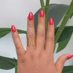 Gold Venus Trap Ring view 1