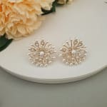 Pearl Cluster Earring view 2