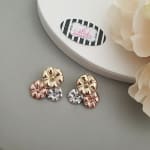 3Tone Tripple Petal Stud view 3