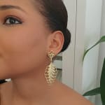 Fishbone Earring view 1