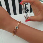 Single Petal Line Bangle view 1