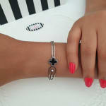 Single Petal Line Bangle view 2