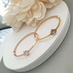 Cream Petal Bangle view 1