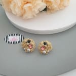Gold Cluster Earring view 1