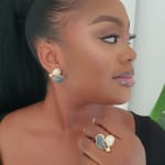 2Piece Grey Gold Earring & Ring Set view 1