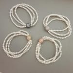 Elasticated Stone Ball Bracelet view 1