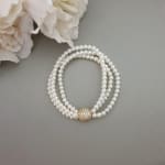 Elasticated Stone Ball Bracelet view 5