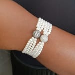 Elasticated Stone Ball Bracelet view 2