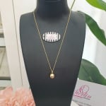 Gold Ball Necklace view 1