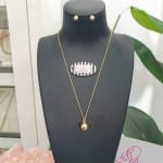Gold Ball Necklace view 3