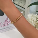 Gold Circle Bracelet view 2