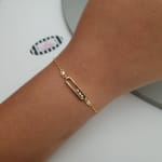 Accent Bar Chain Bracelet view 1