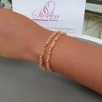 Stoned Elasticated Bead Bracelet view 4