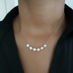Saturn Pearl Necklace view 1