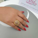 Golden Weave Ring view 2
