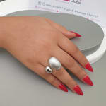Duo Rough & Shiny Ring view 3