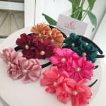 Double Petal Pearl Alice Band view 1