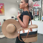 Stripe Hat & Bag Set view 1