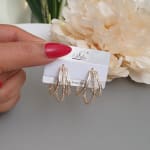 Triple Loop Earrings view 2