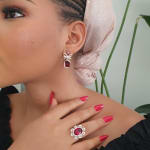 Crystal Curl Earrings view 1