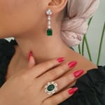Cube Drop Flora Earrings view 7