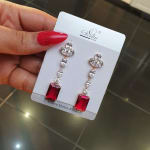 Cube Drop Flora Earrings view 12