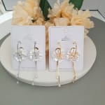 Floral Drop Earrings view 2