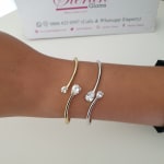Stone Wand Open Bangle view 1
